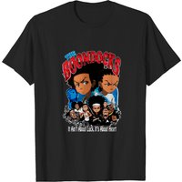 T-shirt graphique The Boondocks pour hommes - T-shirt cartoon vintage