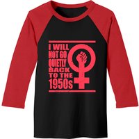 T-shirt de baseball Will Not Go Quietly Back To 1950's Women Rights — T-shirts pour hommes