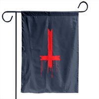 Satan - Drapeau de jardin satanique inversé — Drapeaux décoratifs