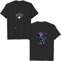 T-shirt Jinx Arcane pour hommes - Noir double face