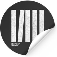 Iggy Pop The Idiot Minimal Graphic Design Tribute Stickers — Stickers & Decals