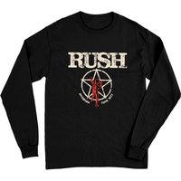 T-shirt à manches longues unisexe Rush Tour américain 1977