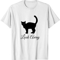 Look Away Cat T-shirt for Men — Mens T Shirts