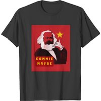 Commie Maybe T-Shirt for Men - Black