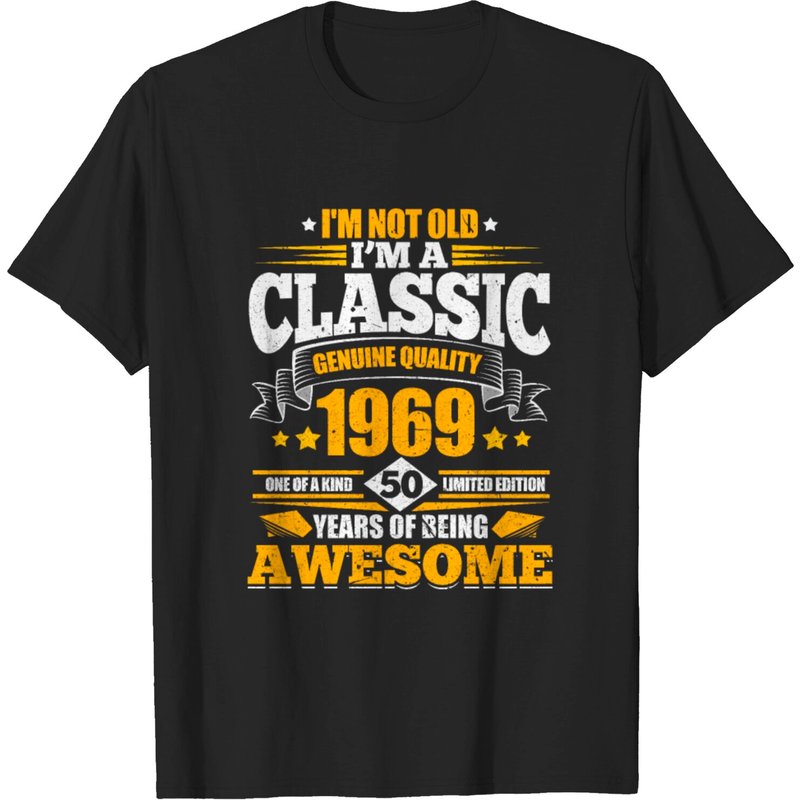 1969 Classic T-shirt for Men in Black