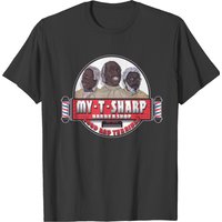T-shirt My T-Sharp Barber Shop pour hommes - Noir — T-shirts pour hommes