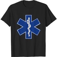 Star of Life EMT Symbol T-Shirt for Men