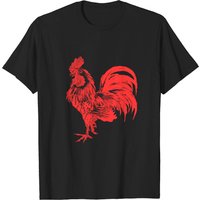 T-shirt Red Rooster Cocky Vintage pour les amateurs de coqs — T-shirts pour hommes