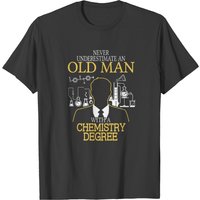 T-shirt pour homme avec le slogan "Old Man With Chemistry Degree — T-shirts pour hommes