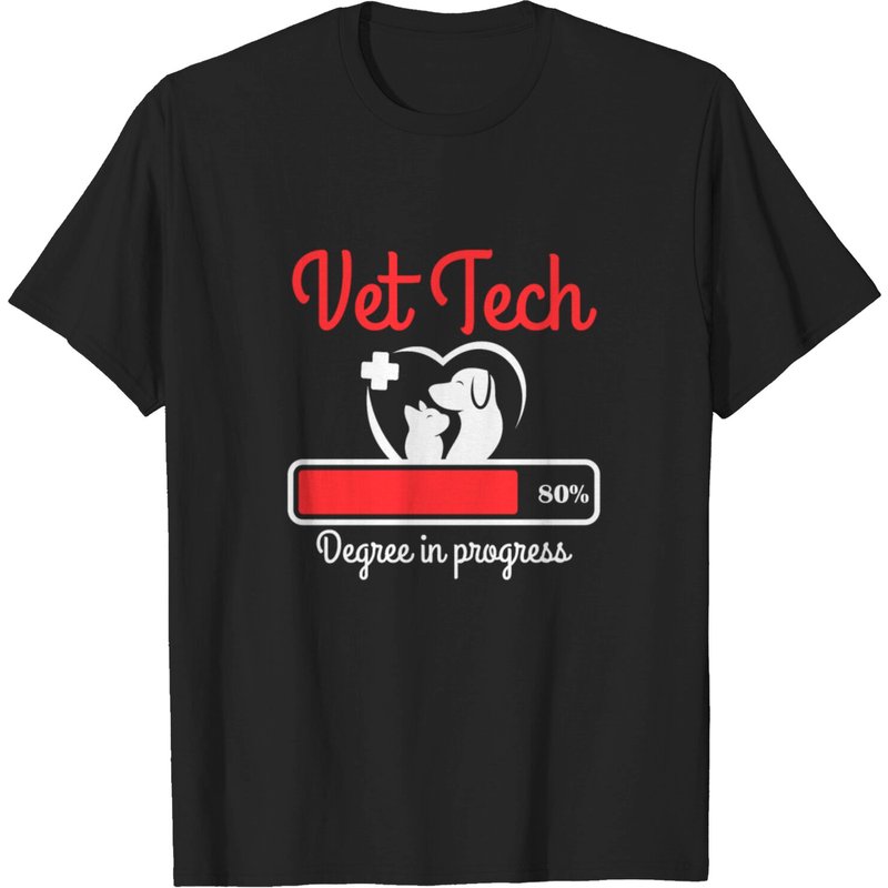 T-shirt Vétérinaire Progrès Diplôme Tech Vet pour Hommes
