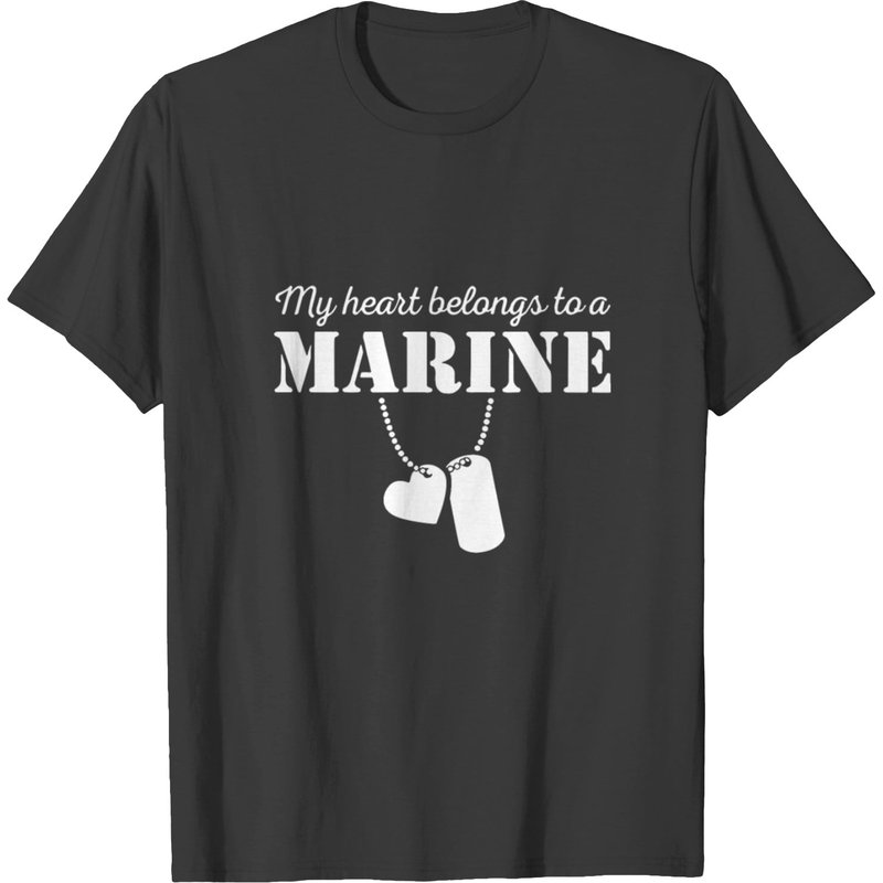 Mon cœur appartient à un marin T-shirt pour petit ami/petite amie — T-shirts pour hommes