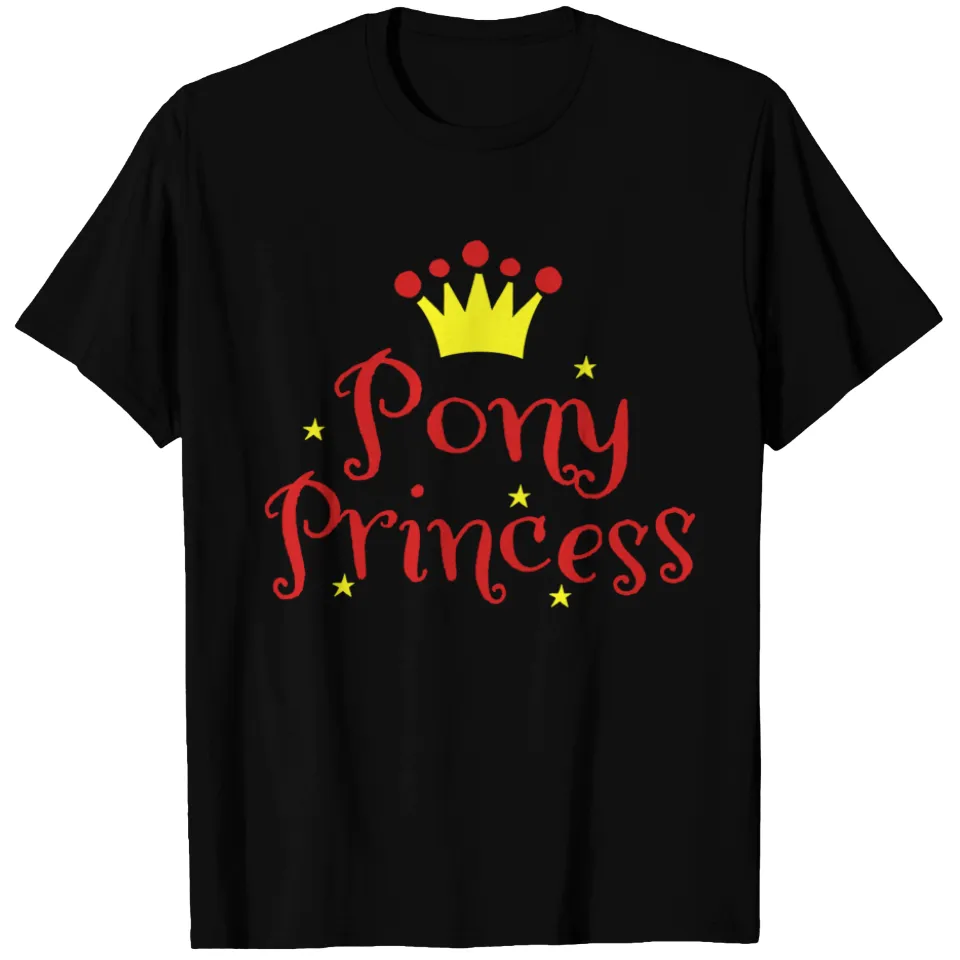 T-shirt Pony Princess pour hommes - Noir — T-shirts pour hommes