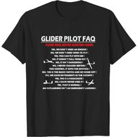 Glider Pilot FAQ Funny T-Shirt for Men