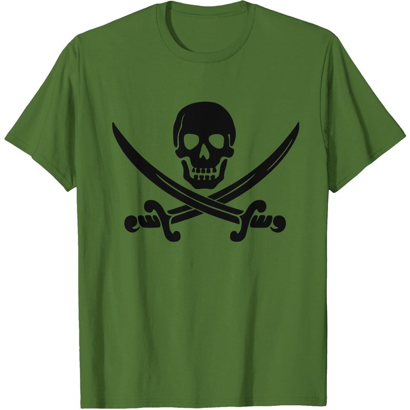 T-shirt avec logo de pirate Calico Jack pour jeunes — T-shirts pour hommes