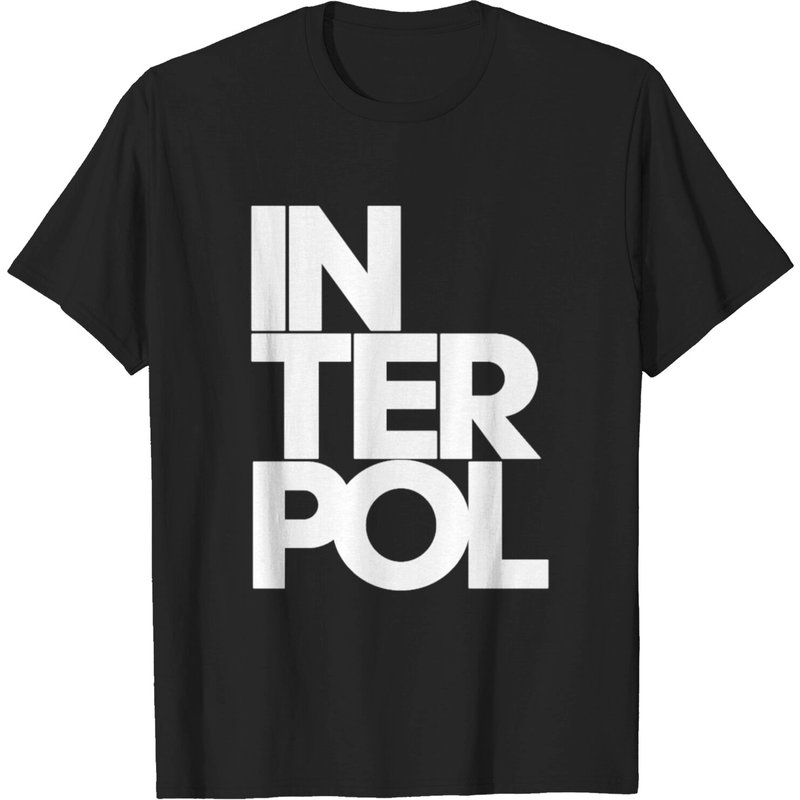 T-shirt Interpol pour hommes en noir — T-shirts pour hommes