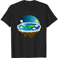 Flat Earth T-shirt for Men - Black