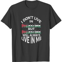 T-shirt palestinien pour hommes en noir — T-shirts pour hommes
