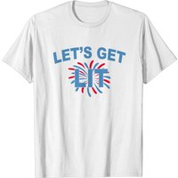Let's Get Lit Fireworks T-Shirt for Men
