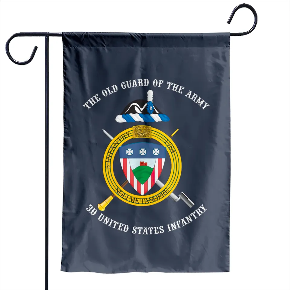 3D US Infantry Regiment (The Old Guard) Unofficial Crest Garden Flag — Decorative Flags