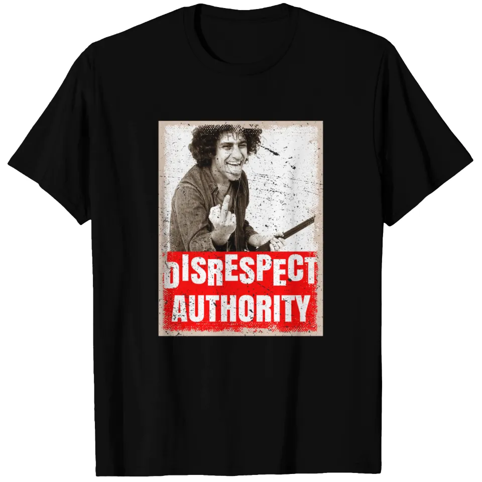 Abbie Hoffman Disrespect Authority Classic T-Shirt for Men — Mens T Shirts