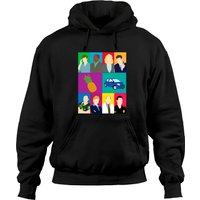 Hoodie Noir Unisexe Psych Show — Sweats à capuche pour hommes