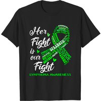 T-shirt de sensibilisation au lymphome Her Fight Is Our Fight pour hommes — T-shirts pour hommes
