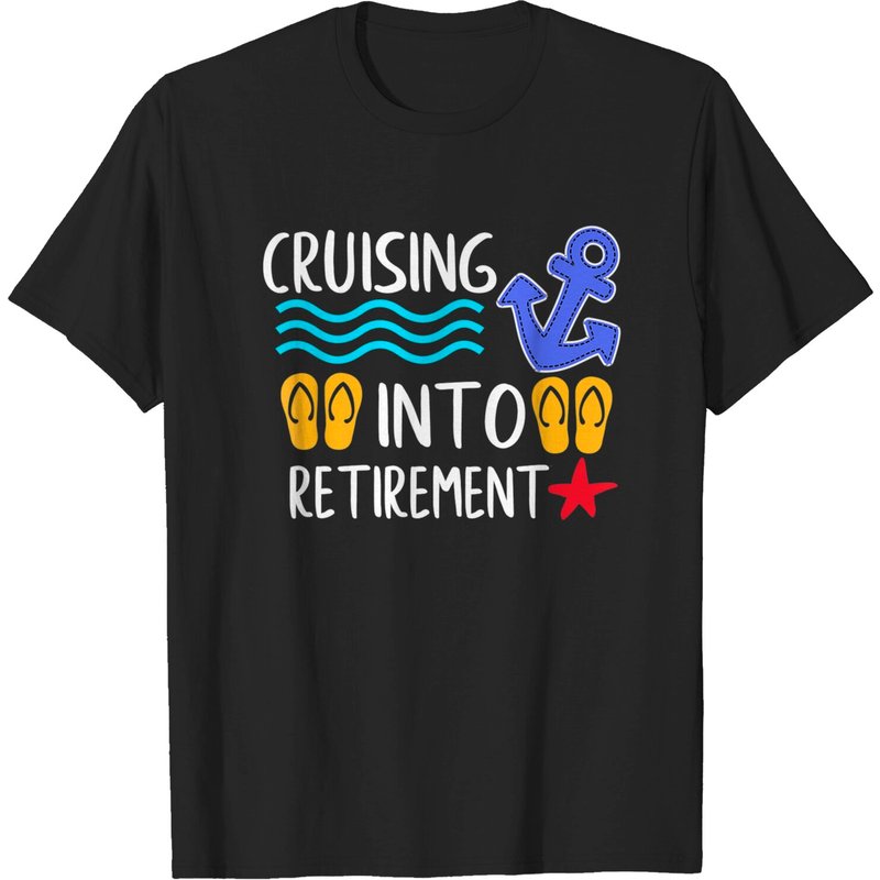 T-shirt Cruising Into Retirement pour les vacances — T-shirts pour hommes
