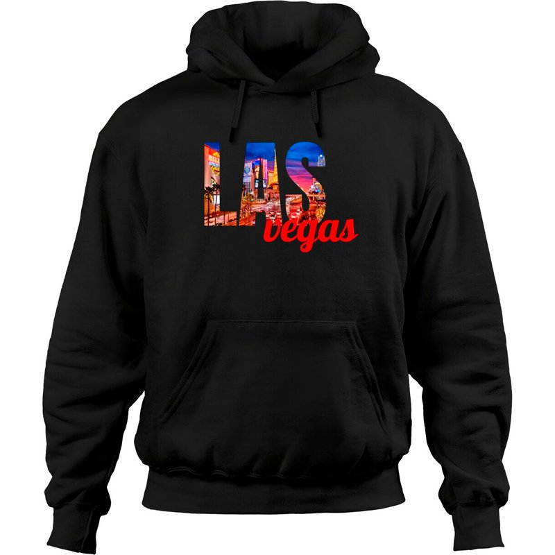 Hoodies Unisex Noir Welcome To Las Vegas — Sweats à capuche pour hommes