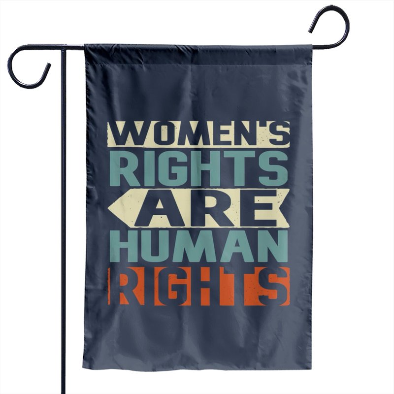 Drapeaux de jardin Droits des femmes sont des droits humains — Drapeaux décoratifs