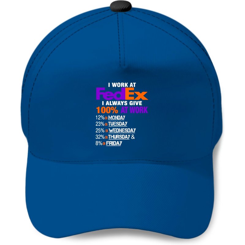 FedEx I Always Give 100 Baseball Cap — Baseball Cap