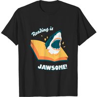 T-shirt Reading Is Jawsome pour hommes en noir — T-shirts pour hommes