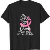 T-shirt Dernier Jour De Chimiothérapie pour Hommes en Noir — T-shirts pour hommes