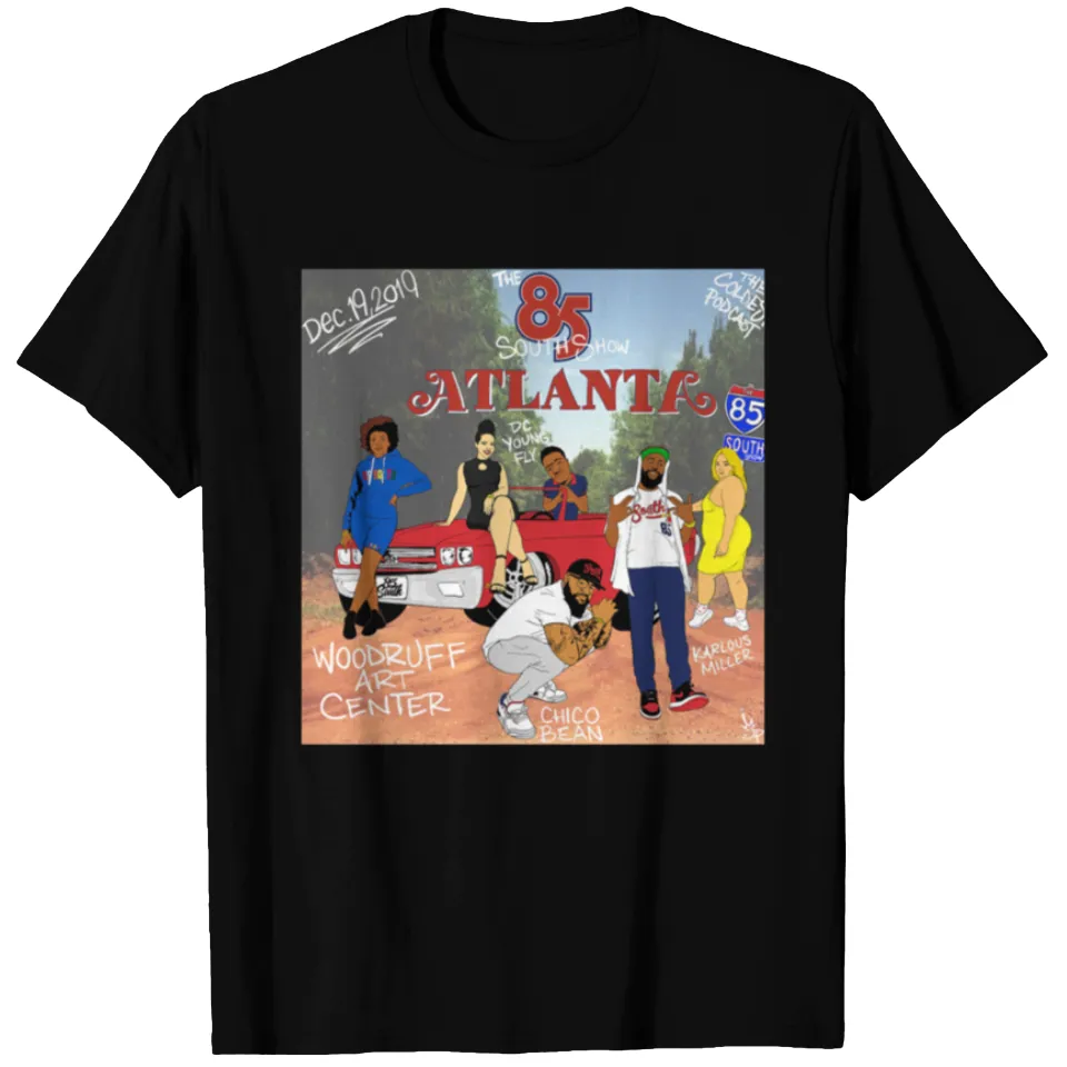 T-shirt 85 Show Atlanta pour hommes en noir