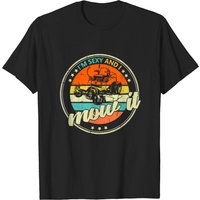 T-shirt Vintage Mowing Machine I'm Sexy and I Mow It pour Hommes — T-shirts pour hommes