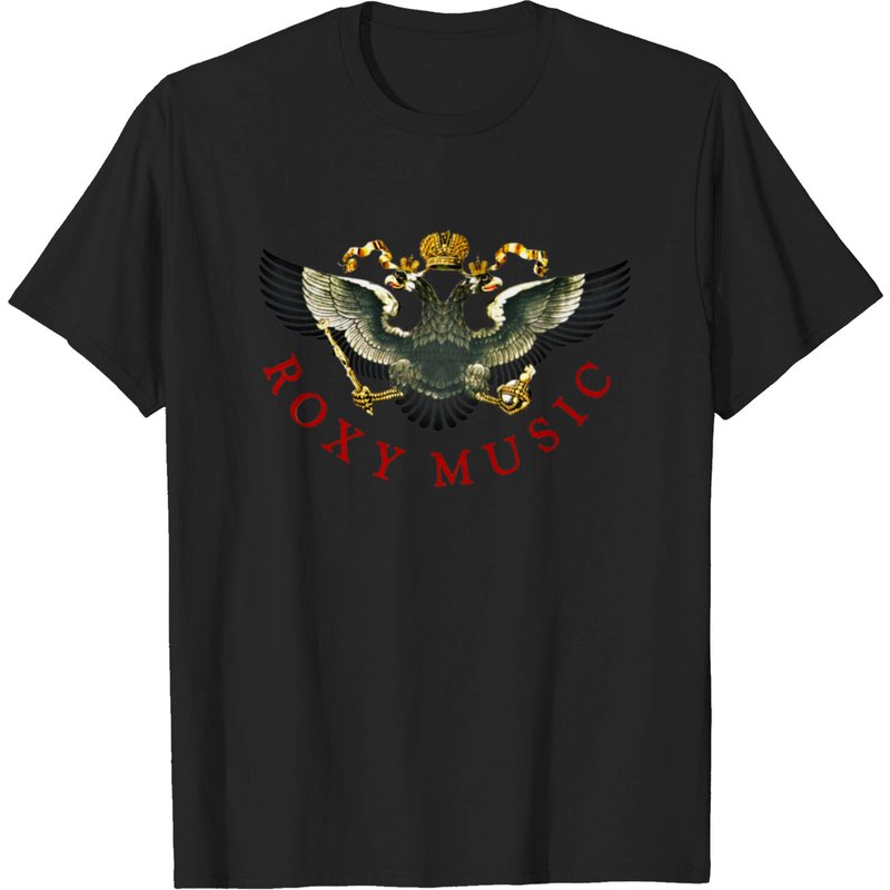 Roxy Music Men's T-Shirt in Black — Mens T Shirts