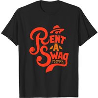 T-shirt Rent A Swag pour hommes en noir