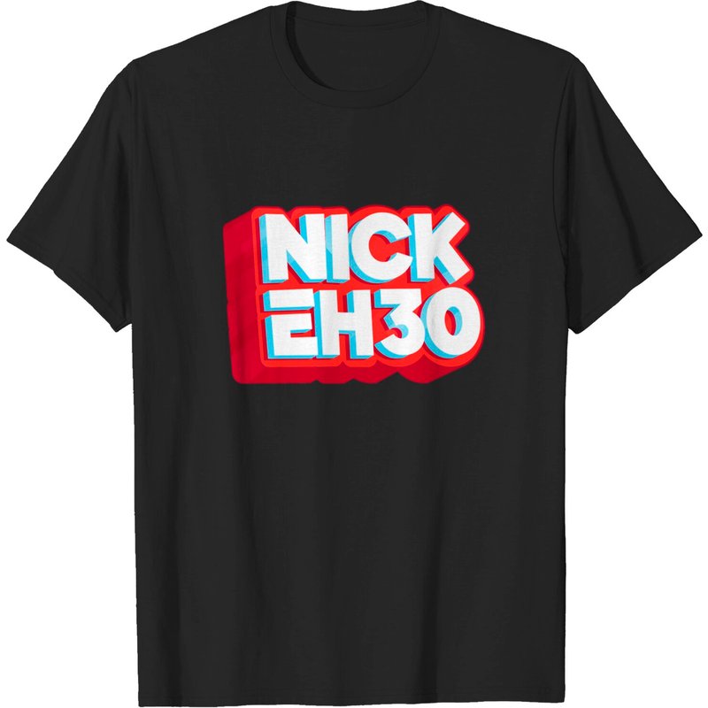 T-shirt Nick Eh 30 pour hommes en noir