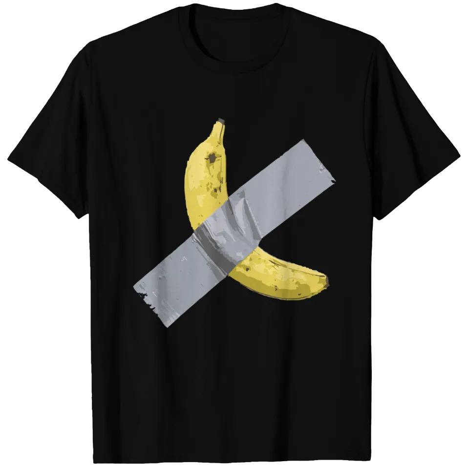 T-shirt Banane Collée Au Mur Pour Hommes