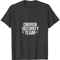 Church Security Team For Jesus Cross Christian T-Shirt for Men — Mens T Shirts