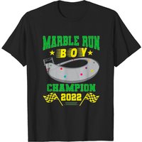 T-shirt Marble Run Boy pour hommes en noir