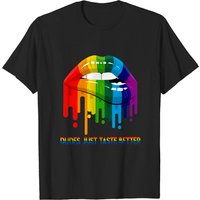 T-shirt Dudes Just Taste Better LGBT Pride pour hommes — T-shirts pour hommes