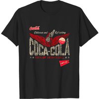 Cocacola Sign Of Good Taste Wings Vintage Logo Zip T-shirt