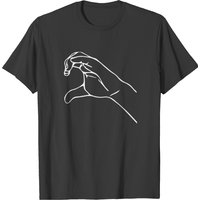 T-shirt Main Cœur Gauche pour Hommes en Noir — T-shirts pour hommes