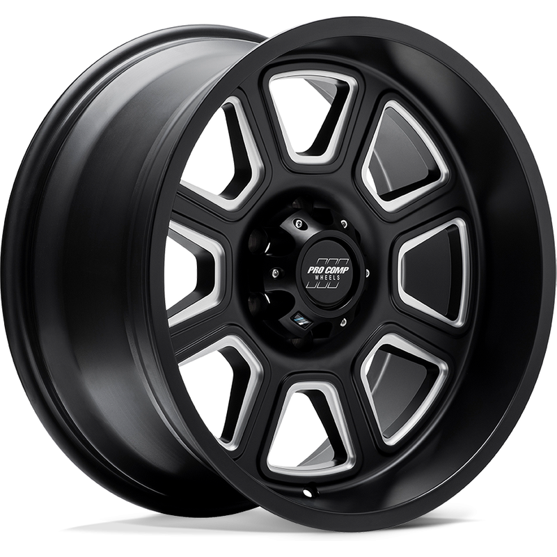 Pro Comp PA064 Gunner Black Milled Wheels - 20x10 - 8x180 -18 Offset — Wheels & Rims