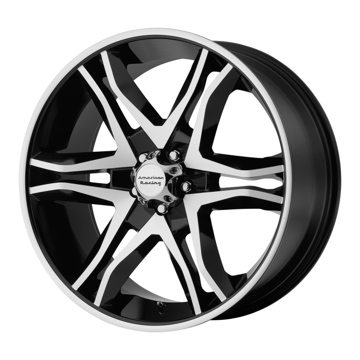 American Racing AR893 Mainline Gloss Black Machined Wheels 17X8 0mm Offset 6X139.7 BP — Wheels & Rims