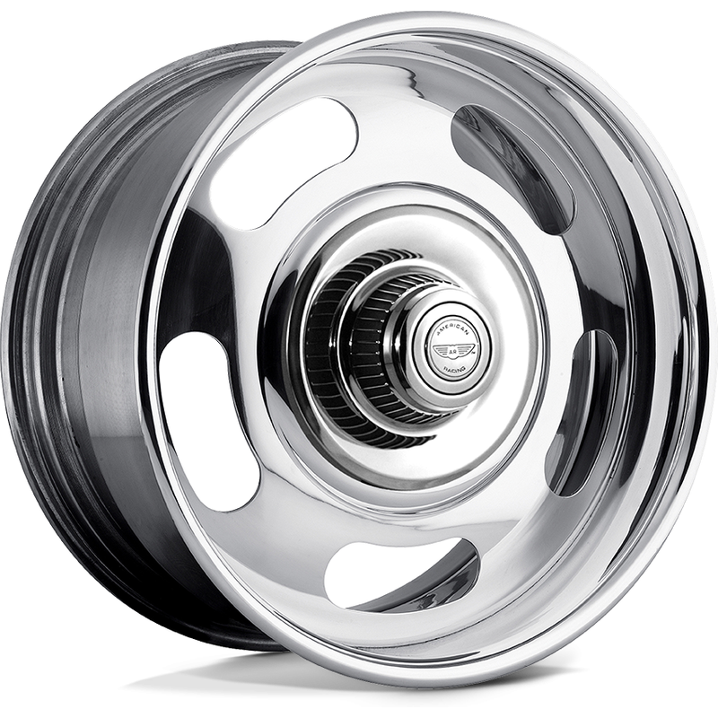 American Racing VN327 Rally Chrome Wheels with Polished Rim — Wheels & Rims