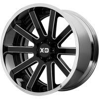 XD Series XD200 Heist G-blk Mill Center Wheel - 22x10 -8x180 -18 Offset — Wheels & Rims