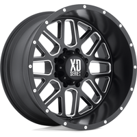 XD Series XD820 Grenade Black Milled Wheels 20x10 -6x135 Offset -24 — Wheels & Rims