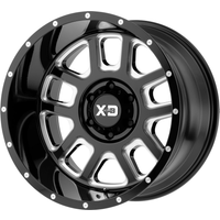 XD Series XD828 Delta Gloss Black Milled 20x9 Rims - 5x127 Bolt Pattern
