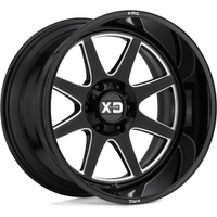 Roues XD Series XD844 Pike Gloss Black Milled - 20x12 - 5x139.7 — Roues et jantes